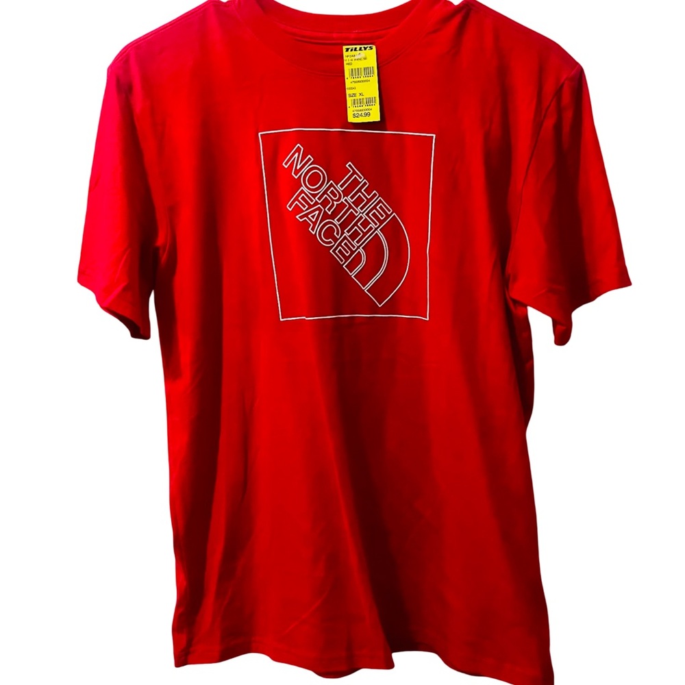 Boys The North Face Bold Red Short Sleeve Tee